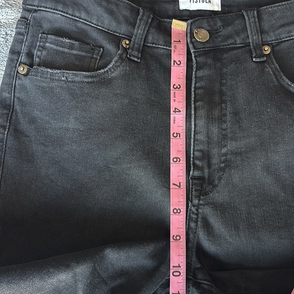 Pistola Mid-Rise Skinny Jeans in Black Style P6632BEM-MID Size 28 EUC - Picture 6 of 8